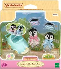 Sylvanian Families Baby pingwinki bliźniaki z autem