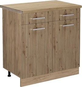 Szafka dolna do kuchni dąb rzemieślniczy 80x60x81.6 r-line