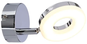 Kinkiet LED w kolorze srebra z połyskiem Thema – Candellux Lighting