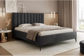 Łóżko Mona Slim III 160 Tkanina VELUTTO 20 stelaż drewniany