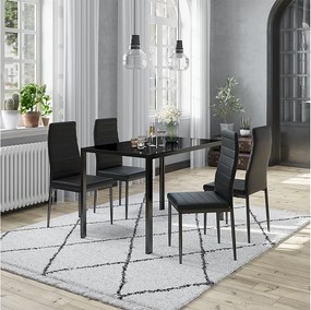 Stół jadalny czarny 120x75x70 grand