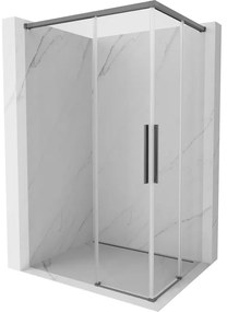 Mexen Rox Duo kabina prysznicowa rozsuwana 110 x 80 cm, transparent, gun metal - 8C2D-110-080-95-00