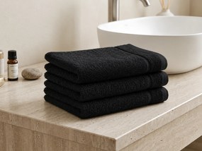 Ręcznik Classic czarny 30x30 cm, 100% bawełna