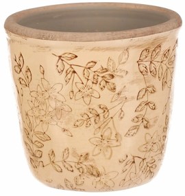 Osłonka ceramiczna na kwiaty Flores retro, 13 x 12 cm, 13 cm