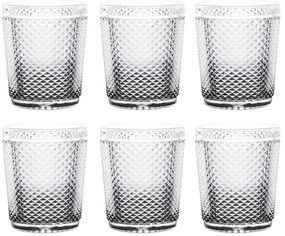 Szklanka z kryształowym wzorem, 300 ml, 6 sztuk