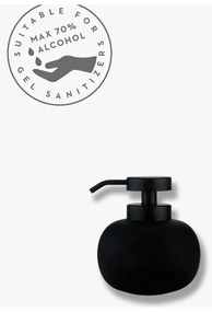 Czarny ceramiczny dozownik do mydła 200 ml Lotus – Mette Ditmer Denmark