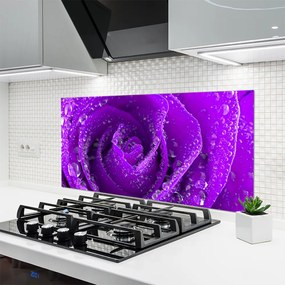 Panel Kuchenny Aksamitna Róża W Rozkwicie