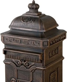 Skrzynka na listy antyczny mosiądz