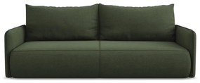 Zielona rozkładana/ze schowkiem sofa 216 cm Nanea – Makamii