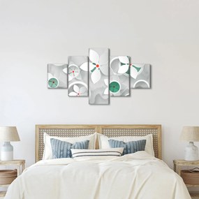 Obraz kwiatowej abstrakcji (125x70 cm)