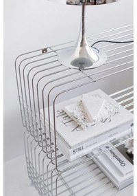 Metalowy regał ścienny w kolorze srebra z połyskiem 70x30 cm Wire – Mette Ditmer Denmark
