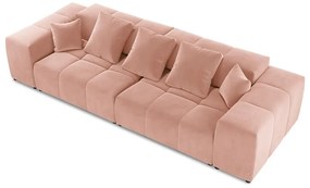 Różowa aksamitna sofa 320 cm Rome Velvet – Cosmopolitan Design