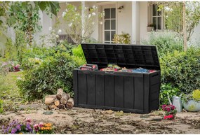 Skrzynia ogrodowa Keter Sherwood Storage Box 270L, brązowa