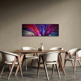 Abstrakcyjny obraz drzewa (z zegarem) (90x30 cm)