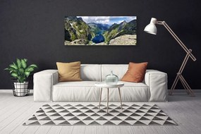 Obraz canvas Panorama Alpejskich Szczytów