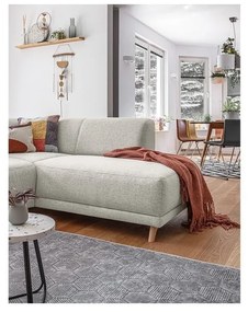 Beżowy rozkładany/ze schowkiem narożnik (prawostronny/w kształcie litery L) Classy Sophie – Miuform