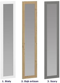 Biały lustrzany front do szafy 50 cm H5-L64