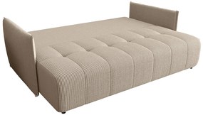 Sztruksowa rozkładana sofa w kolorze cappuccino R8-R11