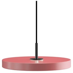 Różowa lampa wisząca LED z metalowym kloszem ø 31 cm Asteria Mini – UMAGE