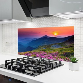 Panel Szklany Alpejska Polana Kwiatowa