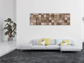 Obraz - Beżowe kostki (170x50 cm)