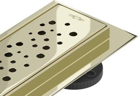 Mexen Flat 360° M12 odpływ liniowy obrotowy 60 cm, złoty - 1521060-40
