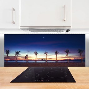 Panel Szklany do Kuchni Egzotyczny Raj Pod Palmą