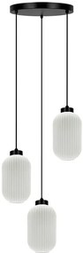 Lampa z wiszacymi kloszami biała R4-M91