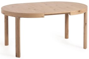 Okrągły rozkładany stół z dodatkowym blatem w dekorze dębu ø 120 cm Colleen – Kave Home