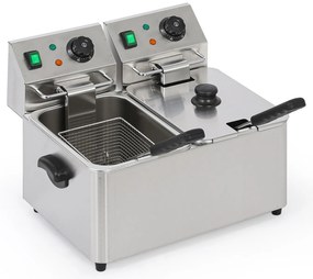 Profesjonalna frytownica elektryczna 2×4L, 2×2000W