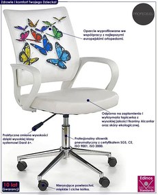 Obrotowy fotel młodzieżowy do biurka R7-L97