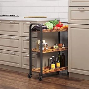 Industrialny Mobilny Stolik Barowy Do Kuchni I Jadalni G1-F63