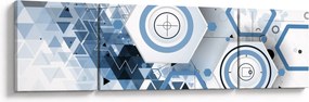 Obraz - Abstrakcja geometryczna (170x50 cm)