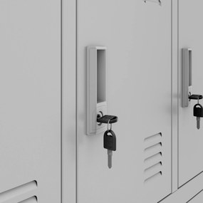 Szafka skrytkowa socjalna BHP MARCIN, 900 x 1850 x 400 mm, szara