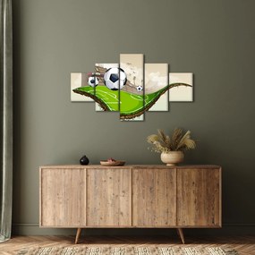 Obraz - Boisko do piłki nożnej (125x70 cm)