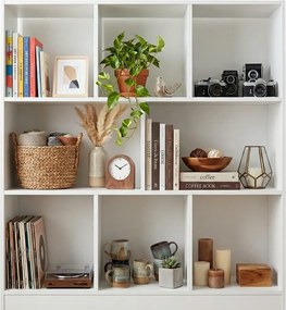 Otwarty regał z półkami w stylu skandynawskim L7-H15