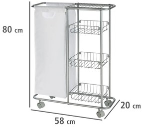 Wielofunkcyjny wózek SLIM - regał kuchenny, łazienkowy, WENKO