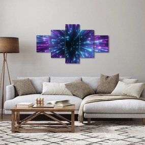 Obraz - Neonowa przestrzeń (125x70 cm)