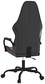 Czarno-bordowy fotel gamingowy - Miedziana 5X