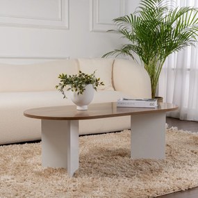 Stolik konferencyjny Sable Walnut White