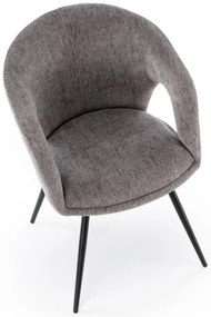 Krzesło popielaty obrotowe, K550 nowoczesne, do jadalni, salonu, biura