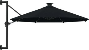 Czarny okrągły parasol wiszący Z9-D13