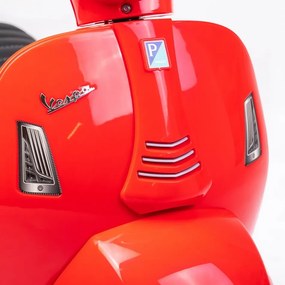 Baby Mix Baby motocykl elektryczny Vespa, czerwony