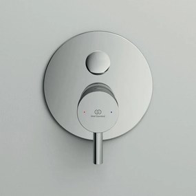 Bateria podtynkowa w kolorze srebra z połyskiem Ceraline – Ideal Standard