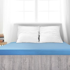 4Home prześcieradło jersey Mako niebieski, 90 x 200 cm