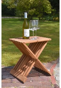 Stolik ogrodowy z litego drewna tekowego 29x39 cm Fani – Garden Pleasure