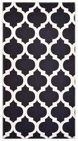 Czarno–biały dywan Vitaus Elisabeth, 50x80 cm