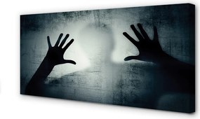 Obraz na płótnie Cień Rąk i Głowy