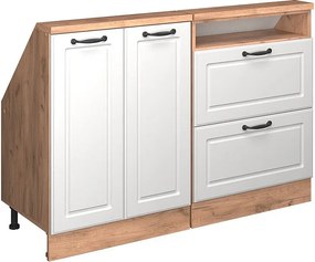 Szafka kuchenna na dach skośny biały domek wiejski 120x46x81.6 r-line