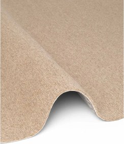 Wełniany okrągły dywan tkany ręcznie w naturalnym kolorze ø 160 cm Puristic Knots – Elle Decoration